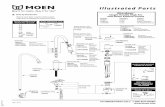 Illustrated Parts - Moen | Bathroom & Kitchen … ORDER PARTS CALL: 1-800-BUY-MOEN Gasket Kit 159576 Installation Tool 118305 Wand Screen and O-ring Kit (2.2 gpm) 141025 Wand Screen
