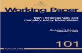 B G Workin EURg POSYSTEM aper - bankofgreece.gr · WorkinEURg POSYSTEM aper Bank heterogeneity and monetary policy transmission ... (Matsuyama, 2007; Dell’Ariccia and Marquez, 2006).