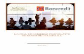 Manual de Gobierno Corporativo Bancredit 2018 … · El presente Manual de Gobierno Corporativo es propiedad de Banco de Crédito, ... Perfil del auditor interno 17 5.4. Evaluación