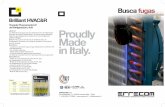 de Refrigeración y A/A Proudly Made in Italy. · Detector de Fugas Interno para Sistemas de A/A y Refrigeración Trace Brilliant TB Detector de Fugas Interno para Sistemas de A/A