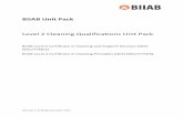 BIIAB Unit Pack · BIIAB Unit Pack Level 2 Cleaning Qualifications Unit Pack BIIAB Level 2 Certificate in Cleaning and Support Services (QCF) (601/7748/2) ... CCP14 R/502/2295 Working