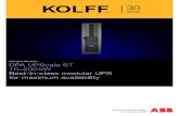 Three-phase UPS system DPA UPScale ST 10–200 kW Best-in ...kolff-e.com/wp-content/uploads/2016/07/ABB_DPA_UPScale_ST.pdf · assessing the life-cycle cost of their power protection
