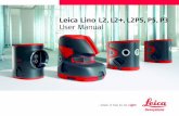 Leica Lino L2, L2+, L2P5, P5, P3 User Manual158.49.112.110/wp-content/uploads/2018/02/Leica-Lino-MAN-1006... · Comprobar el punto inferior de la plomada: Estacionar el láser sobre