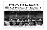The Harlem Chamber Players Present Harlem Songfest · Deh vieni, non tardar, o gioja bella Oh, come, don’t be late, my beautiful joy Vieni ove amore per goder t’appella Come where