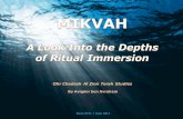Ohr Chadash Al Zion Torah Studies - … Chadash Al Zion Torah Studies By Avigdorben Avraham Water: The Source of Life Sivan 5771 / June 2011 MIKVAH 2 “..with darkness upon the surface