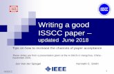 Writing an ISSCC paperisscc.org/wp-content/uploads/2018/07/ISSCC2019_WritingGoodISSCC... · on ITPC). ©ISSCC. 12. General Guidelines on writing an ISSCC paper ... similar test technique,