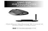 MRF-250 INSTALLATION MANUAL - fccid.io · Page 1 MRF-250 BASE STATION Introduction The combination of the MX-3000 with it’s companion MRF-250 base station will enable you to place