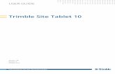 Trimble Site Tablet 10 User Guide - Construct with Confidence · Using the Trimble GNSS Setup app 33 7 Using BIOS setup and system recovery 34 When to use the BIOS setup utility 34