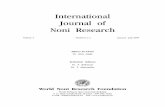 International Journal of Noni Research - WORLD NONI · International Journal of Noni Research International Journal of Noni Research is an half-yearly publication of World Noni Research