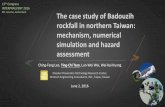 rockfall in northern Taiwan: mechanism, numerical ...interpraevent2016.ch/assets/editor/files/2016_06_03_16_48_0013-IP... · The case study of Badouzih rockfall in northern Taiwan: