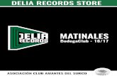 MATINALES - Delia Records · #BodegaClub tiene un aforo de 70 PAX.