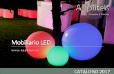 Macetero luminoso RGB Recagable - applitek.esapplitek.es/onewebmedia/Mobiliario.pdf · LED RGB Recargable Macetero con iluminación led para interior o exterior, fabricado en resina