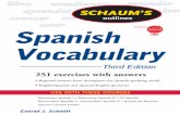 Schaum's Outline of Spanish Vocabulary - WordPress.com · Bienvenidos: Levels 1, 2, 3 ¡Buen viaje ... ter there is a Spanish to English reference list that contains the ... Spanish