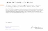 Ontario Health Technology Assessment Series · Sarika Alisic, Department of Anesthesiology, University of Ottawa Tim Oliveira, Department of Anesthesiology, University of Ottawa ...