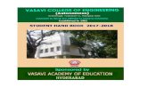 Vasavi College of Engineering - vce.ac.invce.ac.in/syllabus/2017-18/BE/01_BE_Handbook_2017-18.pdf · Informatica Power center 8 standards edition on windows Informatica 11 MS Office