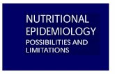 Epidemiologia nutrizionale - CNR · •To establish whether culturally different populations suffer different amount of the disease (prevalence, incidence, mortality). •To establish