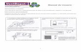 Manual de Usuario - VentDepot.Com - Your HVAC solution ... · 5 Manual de Usuario Indicaciones de Unidad Arriba la figura muestra todas las indicaciones para el propósito de explicación