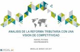 ANALISIS DE LA REFORMA TRIBUTARIA CON UNA VISION ... … · RAFAEL PUYANA VICEPRESIDENTE. Competitividad en Colombia: Condiciones básicas, Eficiencia de mercados e Innovación. ...