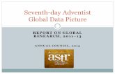 Seventh-day Adventist Global Data Picturedocuments.adventistarchives.org/Statistics/Other/ACRep2013.pdf · REPORT ON GLOBAL RESEARCH, 2011–13 ANNUAL COUNCIL, 2013 Seventh-day Adventist