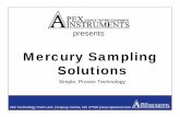 Mercury Sampling Solutions - Apex Instrumentsold.apexinst.com/distcorn/PDF's/power point/Mercury Sampling... · Mercury Sampling Solutions presents Simple, Proven Technology. 204