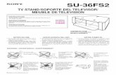 TV STAND/SOPORTE DEL TELEVISOR/ MEUBLE DE …pdf.textfiles.com/manuals/STARINMANUALS/Sony Consumer/Manual/SU... · Cam casting (pre-installed) Leva moldeada (pre-instalada) Came (pré-installée)