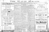 aE·WA~E J. 'BsI ·ts re - Waynenewspapers.cityofwayne.org/Wayne Herald (1888-Present)/1901-1910... · Eye SAM.taUst iOll .the" asylum at Nortolt will bt .he mllY as well bid adleu