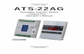 MTS Power Products MIAMI FL 33142 ATS-22AG Manual.pdf · ATS-22AG Automatic Transfer Switch Control PLC Operator’s Manual MTS Power Products MIAMI FL 33142 Dedicated Single Phase