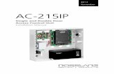 Single and Double Door Access Control Unit Installation Manualbnt.ro/data/produse/files/AC-215IP_manual instalare.pdf · Single and Double Door Access Control Unit Installation Manual.