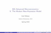 MA Advanced Macroeconomics: 9. The Modern New … · MA Advanced Macroeconomics: 9. The Modern New-Keynesian Model Karl Whelan School of Economics, UCD ... Mankiw-Romer collection