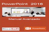 MANUAL AVANZADO POWER POINT 2016 ALFREDO RICO - … · MANUAL AVANZADO POWER POINT 2016 – ALFREDO RICO - RICOSOFT 2 Índice Introducción Tareas básicas para crear una presentación