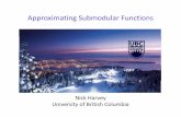 Approximating Submodular Functions Part 1nickhar/Poco1.pdf · Approximating Submodular Functions Part 1 Nick Harvey University of British Columbia Department of Computer Science July