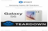 Samsung Galaxy S6 Teardown - ifixit-guide-pdfs.s3 ... · A diferencia de la S6 Edge, la batería se puede quitar sin primero expulsar el adhesivo placa base, pero resistente y un