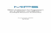 MIPS® Architecture For Programmers Vol. III: MIPS32 ... · Document Number: MD00090 Revision 6.02 July 10, 2015 MIPS® Architecture For Programmers Vol. III: MIPS32® / microMIPS32™