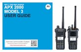 APX™ TWO-WAY RADIOS APX 2000 MODEL 3 USER GUIDE · APX 2000 APX™ TWO-WAY RADIOS APX 2000 MODEL 3 USER GUIDE APX2000_M3_FrontCover.fm Page 1 Tuesday, October 14, 2014 12:28 AM