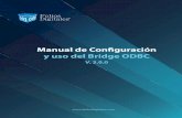 Manual de Configuración y uso del Bridge ODBC · el uso y manejo del sistema Folios Digitales con Bridge ODBC. La información que contiene este manual, su seguimiento y verificación