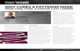 WHY CORES & PATTERNS MADE - armoloyofohio.com · WHY CORES & PATTERNS MADE ... de dos años – y los resultados ... Los aceros ideales para este tipo de herramientas son acero P-20