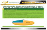 enero 2016 No 01 Audiencia Radial Nacional Rural - cpi.pecpi.pe/images/upload/paginaweb/archivo/26/mr_201601_01.pdf · seleccionada a través de dos entrevistas durante una semana.