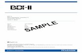 Aaron T. Beck SAMPLE - images.pearsonclinical.com · For a statistically significant* change to have occurred, the patient's subsequent BDI-II score must be above 28 or below 19.