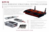 STS4 WIRELESS STRUCTURAL TESTING SYSTEM - bditest.com · The new STS4 from BDI is the world’s only data acquisition system that has been designed by civil engineers expressly for