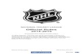 NATIONAL HOCKEY LEAGUE Official Rules 2014-2015odplinks.com/Documents/Rulebooks/NHL 14-15 Rulebook.pdf · 1’6” 28’ 11’ from end of boards to center of goal line 4’ 4’6”