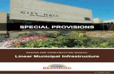 SPECIAL PROVISIONS - brantford.ca Initiatives Design Construction Manual... · SPECIAL PROVISIONS DESIGN AND CONSTRUCTION MANUAL Linear Municipal Infrastructure V1 - October 2017