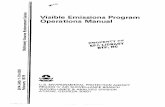 Visible Emissions Program Operations Manual - US EPA · Visible Emissions Program Operations Manual ... 2.0 THE LECTURE COURSE 2.1 INTRODUCTION ... can qualify as a certified visible