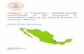 Analysis of Cenapred’s Rainfall-Runoff methodology for the ... · Jamapa, Nautla, Panuco, Papaloapan, Tecolutla, Tonalá Tuxpan, Tonalá, Tuxpan, and the Xoloapa. Two of Mexico’s