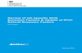 Review of UK specific GHG Emission Factors & Update of ... · Review of UK-specific GHG Emission Factors & Update of IPCC Default Emission Factors ... Implied Emission Factor Analysis