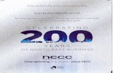 This certificate is to commemorate CLEVELAND BRIDGE UK … · This certificate is to commemorate CLEVELAND BRIDGE UK LTD for being a proud NECC Presidents Club member in NECC's bicentenary
