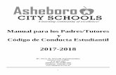 Manual para los Padres/Tutores y Código de Conducta Estudiantil Code of Conduct... · 2018-01-08 · Normas de Seguridad de Autobús Escolar ... Niñas de 4to Grado & Niñas & Niños