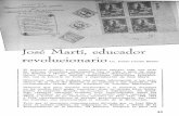 Cubana articles/Year16-No1...vensoa José Martí, educador revo uc10nar10 Lic. Pedro El presente trabajo tiene como objetivo aportar toda una serie de valiosos elementos relacionados