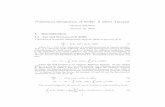 Numerical Integration of SDEs: A Short Tutorial · Numerical Integration of SDEs: A Short Tutorial Thomas Scha ter January 19, 2010 ... By adding more terms from a stochastic Taylor