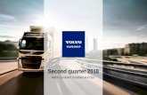 Second quarter 2018 - volvogroup.com · •Volvo FH celebrates 25 years of success . Volvo Group Second quarter 2018 6 2018-07-19 Trucks RENAULT TRUCKS UNVEILS ITS SECOND GENERATION