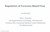 Regulation of Coronary Blood Flow - European Society of ... · Regulation of Coronary Blood Flow 23-04-2015 ... Neurohumoral influences Extravascular influences NE ACh ... Control